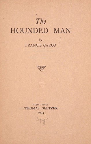 Cover for The hounded man