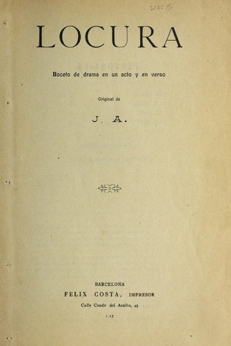 Cover for Locura