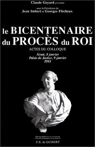 Cover for Le bicentenaire du procès du Roi