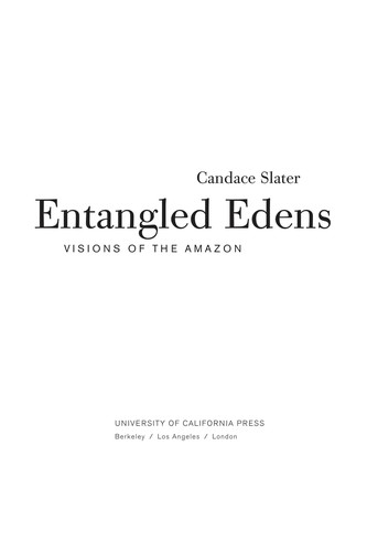 Cover for Entangled edens