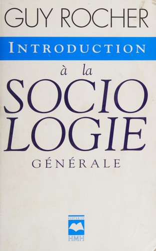 Cover for Introduction à la sociologie générale