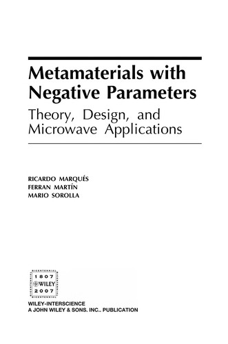Cover for Metamaterials with negative parameter