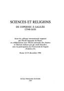 Cover for Sciences et Religions 