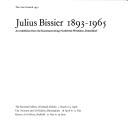 Cover for Julius Bissier, 1893-1965