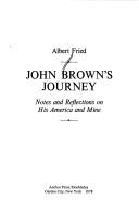 Cover for John Brown's journey
