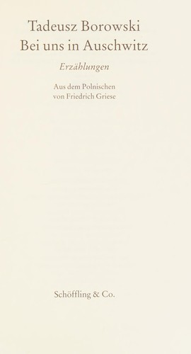 Cover for Bei uns in Auschwitz