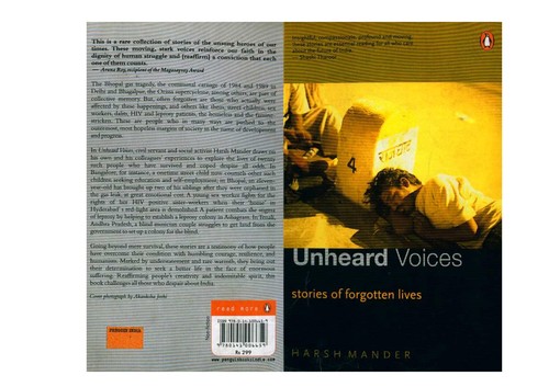 Cover for Unheard voices