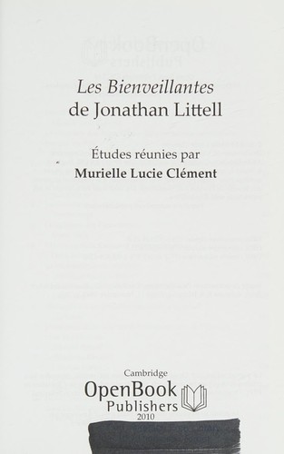 Cover for Les Bienveillantes de Jonathan Littell