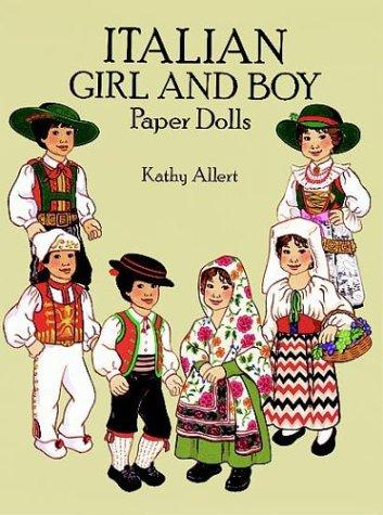 Cover for Italian Girl and Boy Paper Dolls in Full Color