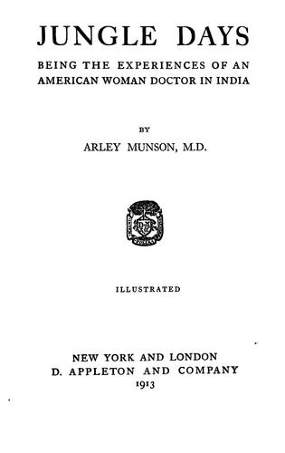 Cover for Jungle days