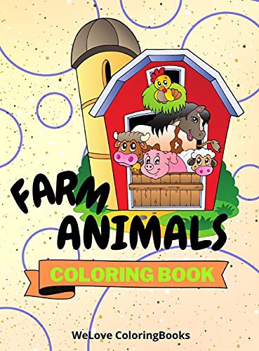 Cover for Farm Animals Coloring Book