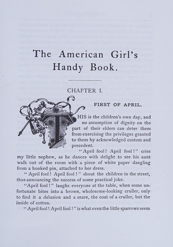 Cover for The American girls handy book