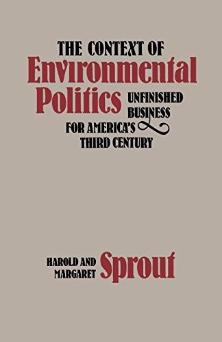 Cover for The Context of Environmental Politics