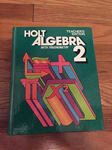 Cover for Holt Algebra Two With Trigonometry (Teacher's Edition)