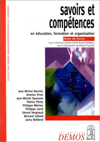 Cover for Savoirs et compétences en éducation, formation ...
