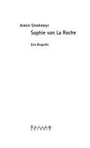 Cover for Sophie von La Roche