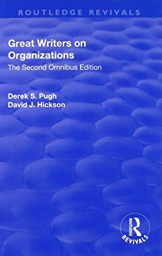 Cover for Great Writers on Organizations