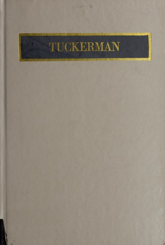 Cover for Frederick Goddard Tuckerman