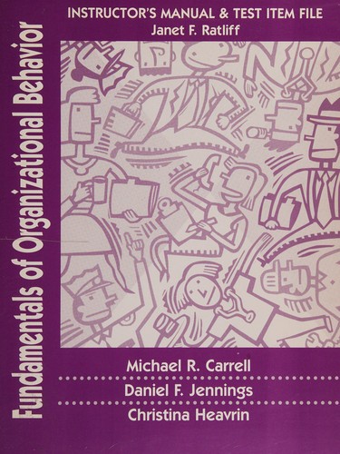 Cover for Sm Fundamentals Organizational Beh Irm
