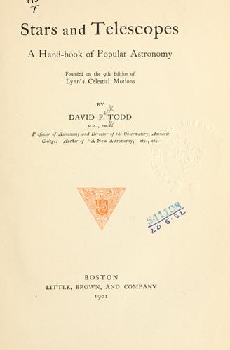 Cover for Stars and telescopes