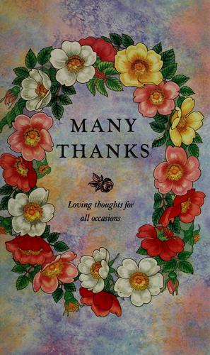 Cover for Many thanks