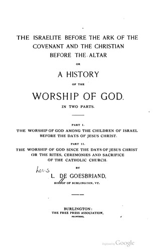 Cover for The Israelite Before The Ark Of The Covenant