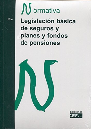 Cover for Legislación básica de seguros y planes y fondos de pensiones