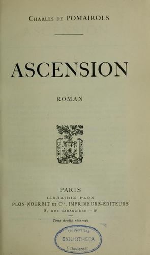 Cover for Ascencion