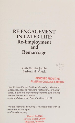 Cover for Re-engagement in later life