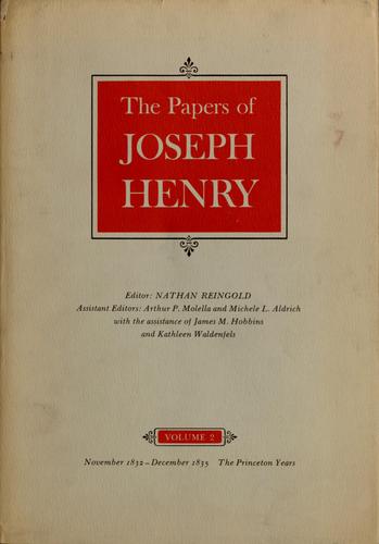 Cover for The papers of Joseph Henry