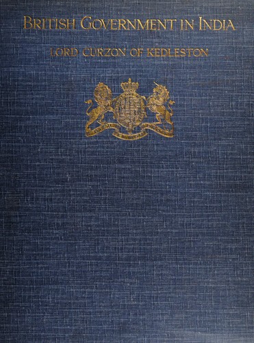 Cover for British government in India.