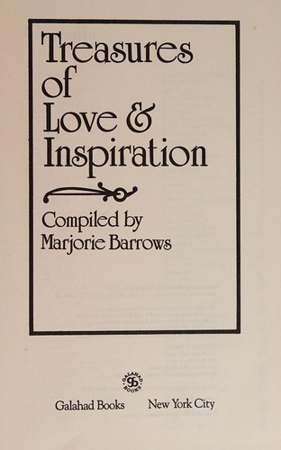 Cover for Treasures of love & inspiration