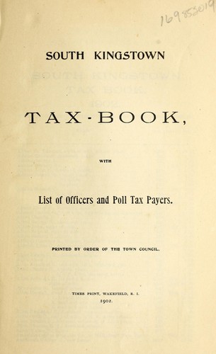 Cover for Tax book
