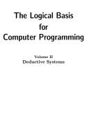 Cover for The logical basis for computer programming