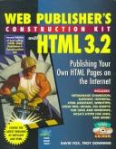 Cover for Web publisher's construction kit with HTML 3.2