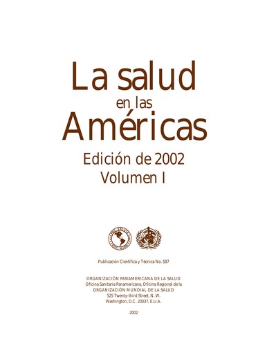 Cover for La salud en las Americas