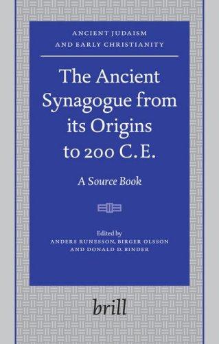 Cover for The Ancient Synagogue from its Origins to 200 C.E.