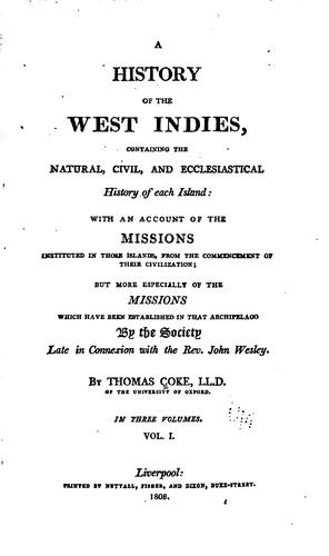 Cover for A history of the West Indies