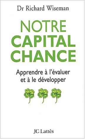 Cover for Notre capital chance 