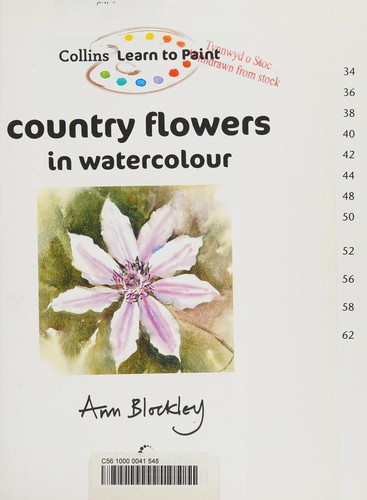 Cover for Country flowers in watercolour