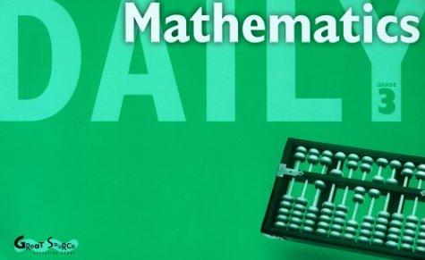 Cover for Daily Mathematics/Grade 3
