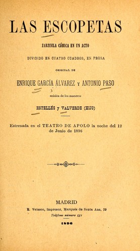 Cover for Las escopetas