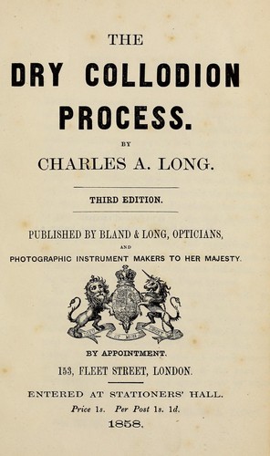Cover for The dry collodion process