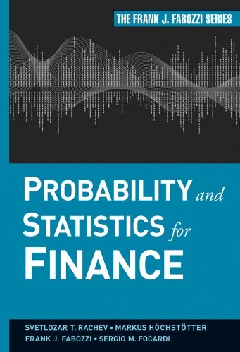 Cover for Probability and statistics for finance