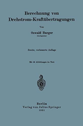 Cover for Berechnung von Drehstrom-Kraftübertragungen