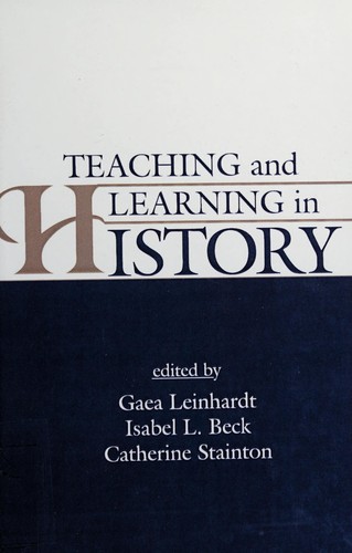 Cover for Teaching and learning in history