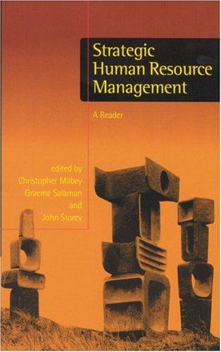 Cover for Strategic Human Resource Management