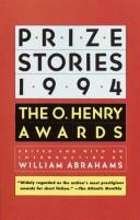 Cover for PRIZE STORIES 1994 (Prize Stories)