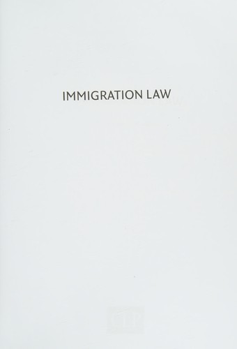 Cover for Immigration Law 2013