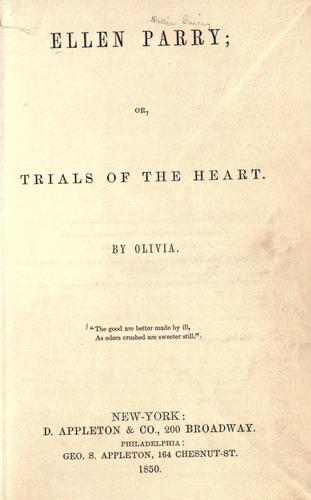Cover for Ellen Parry